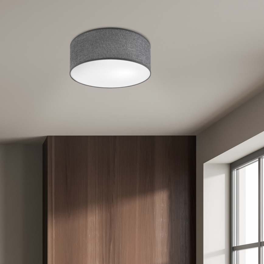 Mennyezeti lámpatest SIRJA 1xE27/15W/230V átm. 35 cm szürke