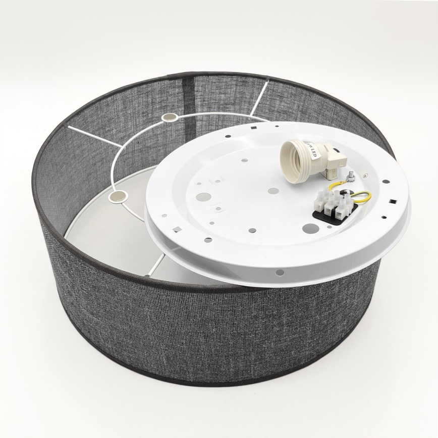 Mennyezeti lámpatest SIRJA 1xE27/15W/230V átm. 35 cm szürke