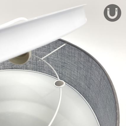 Mennyezeti lámpatest SIRJA 1xE27/15W/230V átm. 35 cm szürke