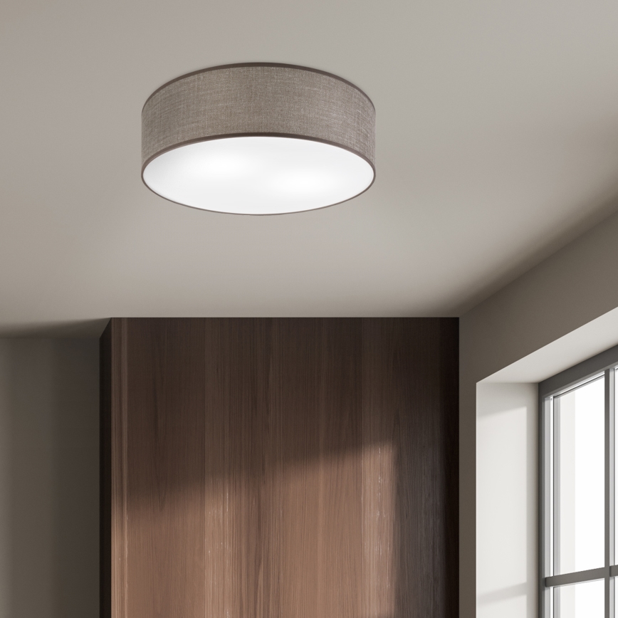 Mennyezeti lámpatest SIRJA 2xE27/15W/230V, átmérő 45 cm, barna