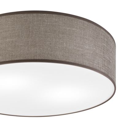 Mennyezeti lámpatest SIRJA 2xE27/15W/230V, átmérő 45 cm, barna