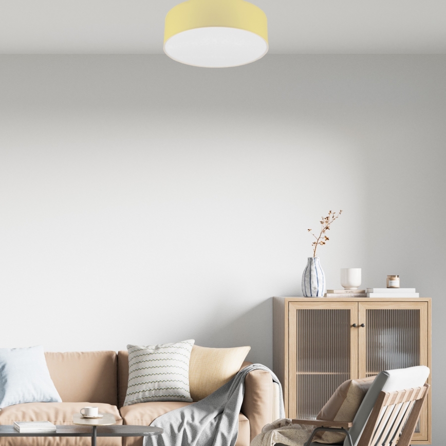 Mennyezeti lámpatest SIRJA PASTEL 2xE27/15W/230V átm. 45 cm sárga
