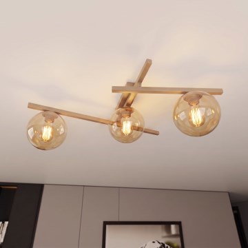 Mennyezeti lámpatest SMART 3xE14/10W/230V bézs/füstszínű bézs