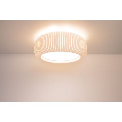 Mennyezeti lámpatest STRIPES 2xE27/40W/230V átm. 55 cm fehér/krémszínű