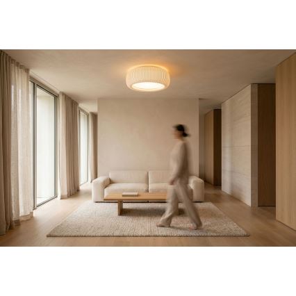 Mennyezeti lámpatest STRIPES 2xE27/40W/230V átm. 55 cm fehér/krémszínű