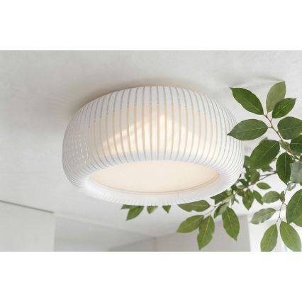 Mennyezeti lámpatest STRIPES 2xE27/40W/230V átm. 55 cm fehér/krémszínű