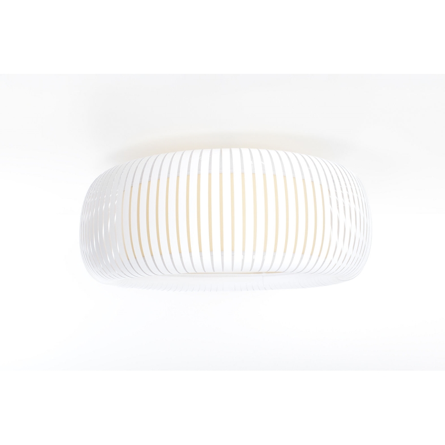 Mennyezeti lámpatest STRIPES 2xE27/40W/230V átm. 55 cm fehér/krémszínű