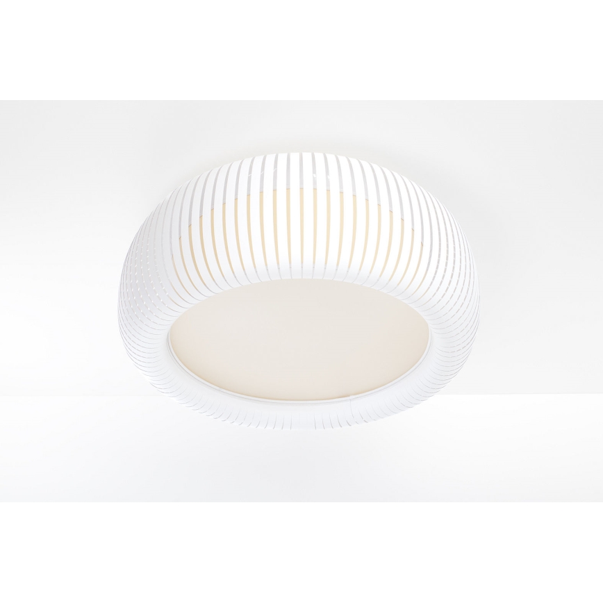 Mennyezeti lámpatest STRIPES 2xE27/40W/230V átm. 55 cm fehér/krémszínű