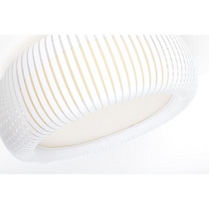 Mennyezeti lámpatest STRIPES 2xE27/40W/230V átm. 55 cm fehér/krémszínű