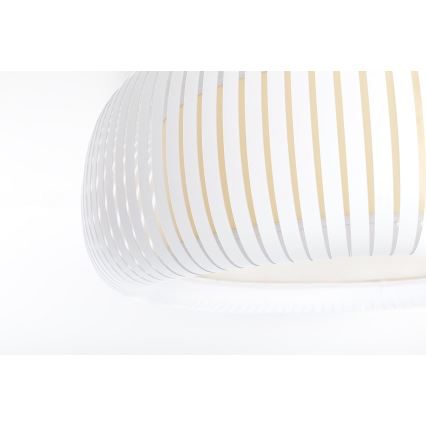 Mennyezeti lámpatest STRIPES 2xE27/40W/230V átm. 55 cm fehér/krémszínű