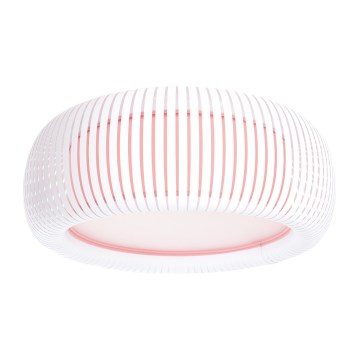 Mennyezeti lámpatest STRIPES 2xE27/40W/230V, átmérő 55 cm, fehér/rózsaszín