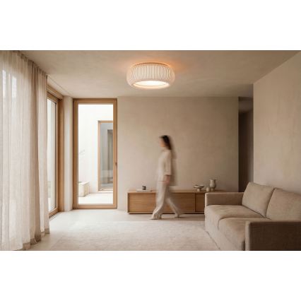 Mennyezeti lámpatest STRIPES 2xE27/40W/230V, átmérő 55 cm, fehér/rózsaszín
