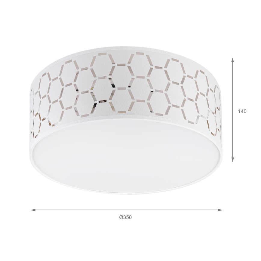 Mennyezeti lámpatest ULLE 1xE27/15W/230V átmérő 35 cm fehér