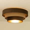Mennyezeti lámpatest WENTA 1xE27/60W/230V átm. 50 cm barna/juta