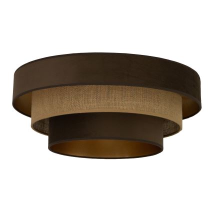 Mennyezeti lámpatest WENTA 1xE27/60W/230V átm. 50 cm barna/juta