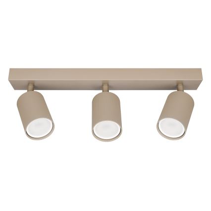 Mennyezeti spotlámpa 3xGU10/35W/230V bézs