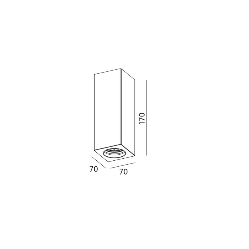 Mennyezeti spotlámpa CELLO 1xGU10/35W/230V