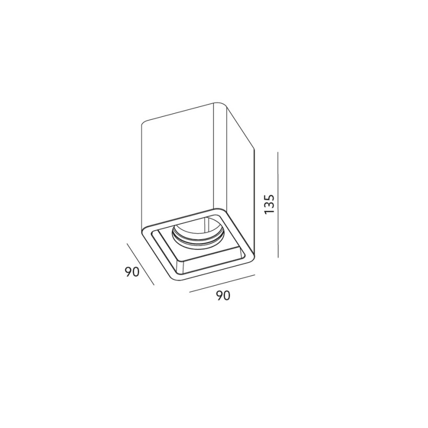 Mennyezeti spotlámpa NAOS 1xGU10/35W/230V