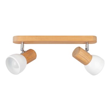 Mennyezeti spotlámpa NEL 2xE27/15W/230V fenyő