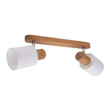 Mennyezeti spotlámpa TRENDY 2xE27/15W/230V fenyő