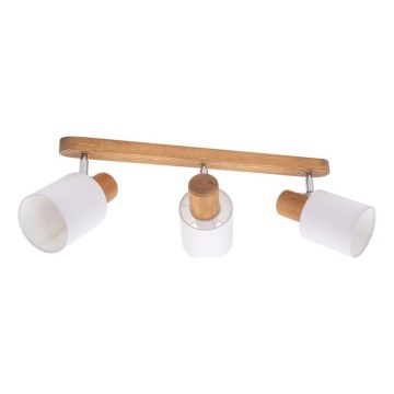 Mennyezeti spotlámpa TRENDY 3xE27/15W/230V fenyő