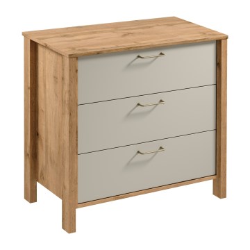 MENTA komód 90x81x47 cm Wotan tölgy/szürke