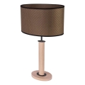 MERCEDES asztali lámpa 1xE27/40W/230V 60 cm barna/tölgy