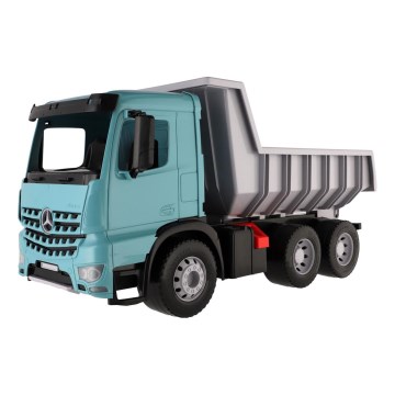 Mercedes GIGA TRUCKS billenős teherautó, 65 cm, kék/szürke