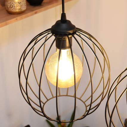 LED csillár huzalon MERCURE 3xE27/15W/230V