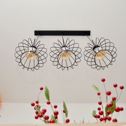 LED csillár huzalon MERCURE 3xE27/15W/230V