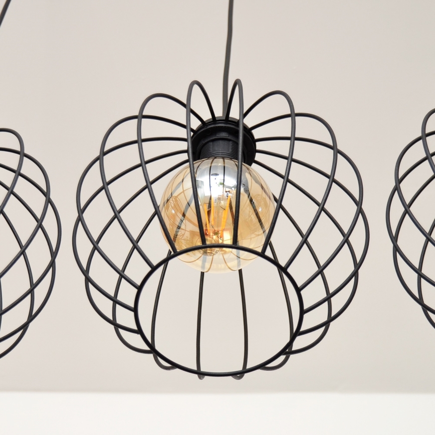 LED csillár huzalon MERCURE 3xE27/15W/230V