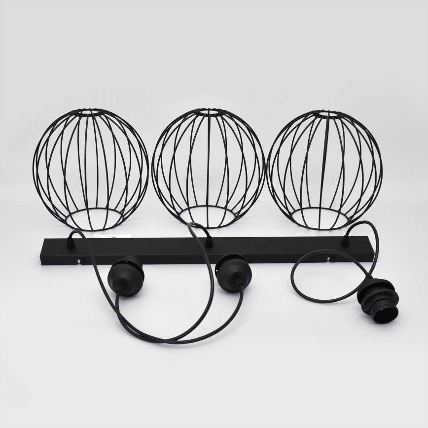 LED csillár huzalon MERCURE 3xE27/15W/230V