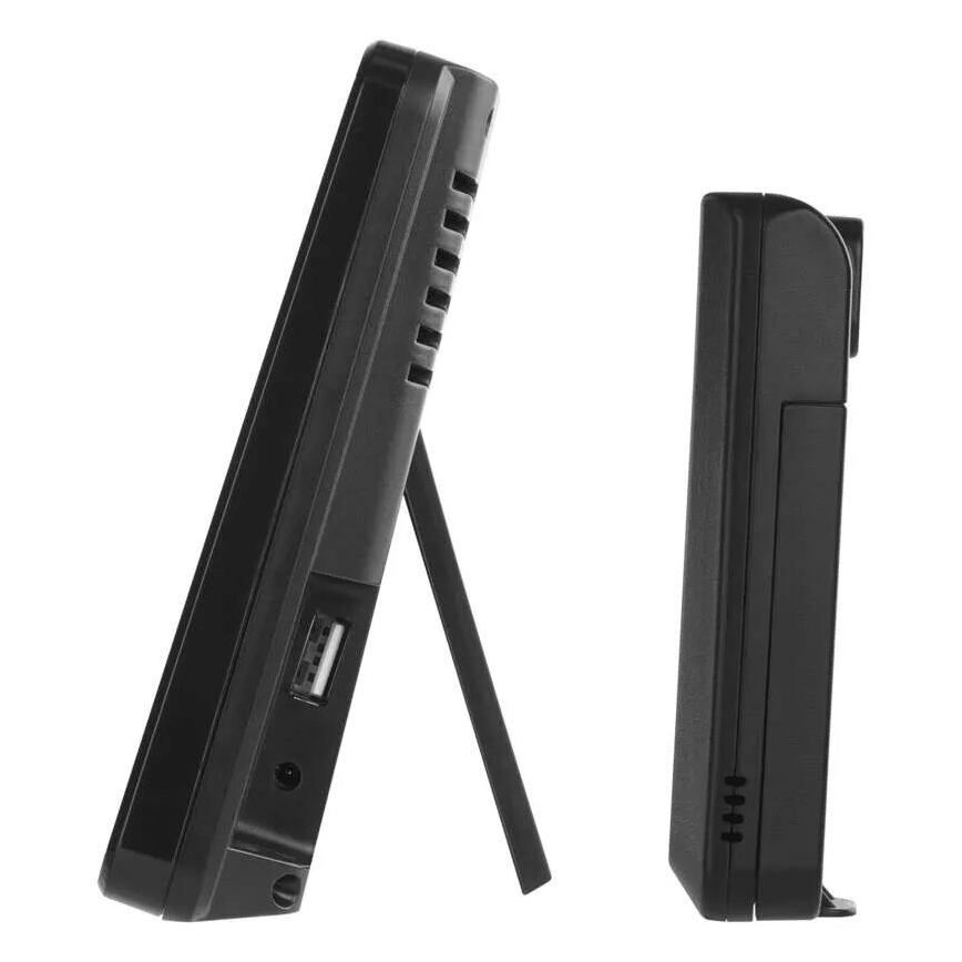 Meteorológiai állomás LCD kijelzővel GoSmart 230V/3xAAA + 2×AAA Wi-Fi Tuya fekete