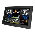 Meteorológiai állomás színes LED kijelzővel 230V/2xAA + 2xAA