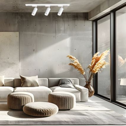 MICA sínes spotlámpa 3xGU10/10W/230V fehér/matt króm