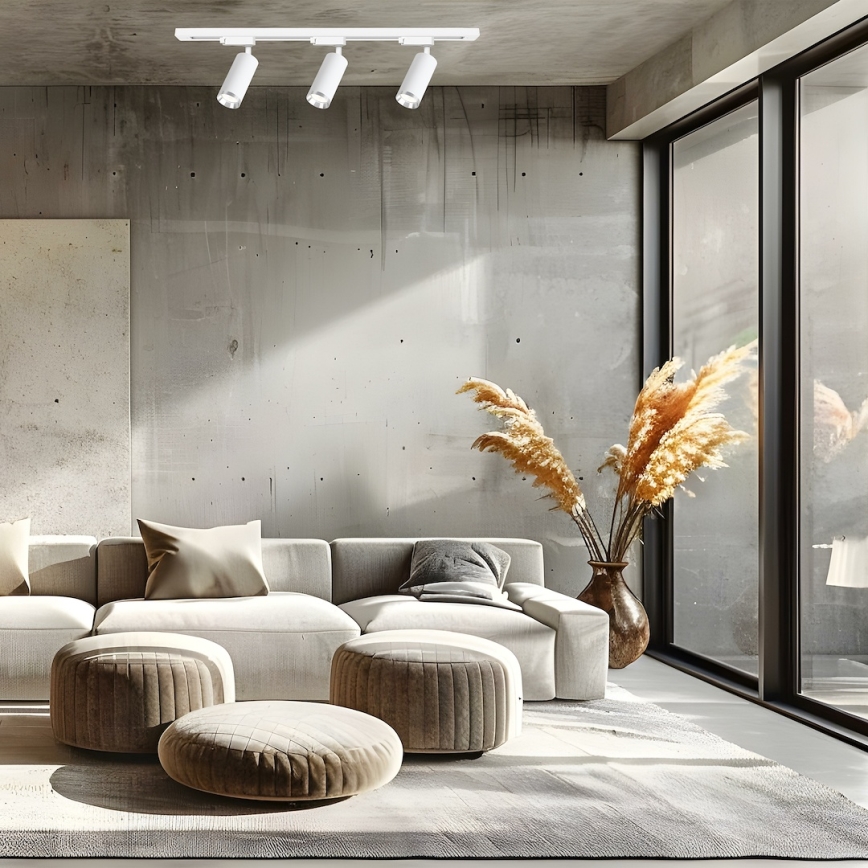 MICA sínes spotlámpa 3xGU10/10W/230V fehér/matt króm