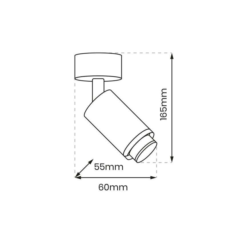 MICA spotlámpa 1xGU10/25W/230V fehér