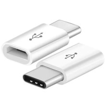 Micro USB Adapter USB-C-hez fehér