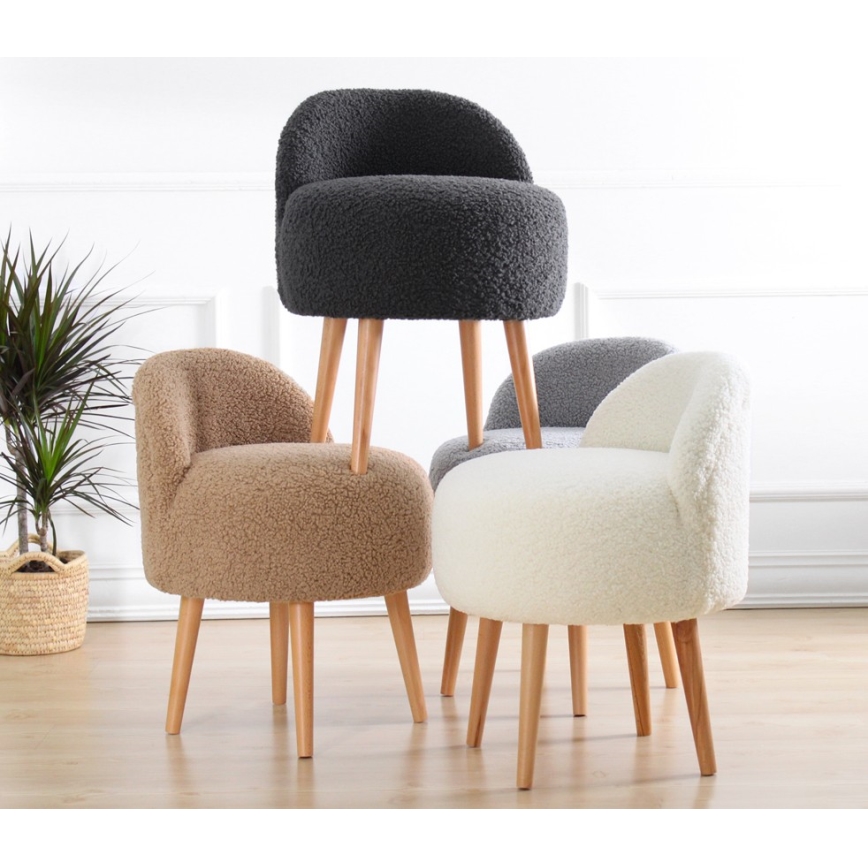 MIKI puff, átmérő 46 cm, fehér