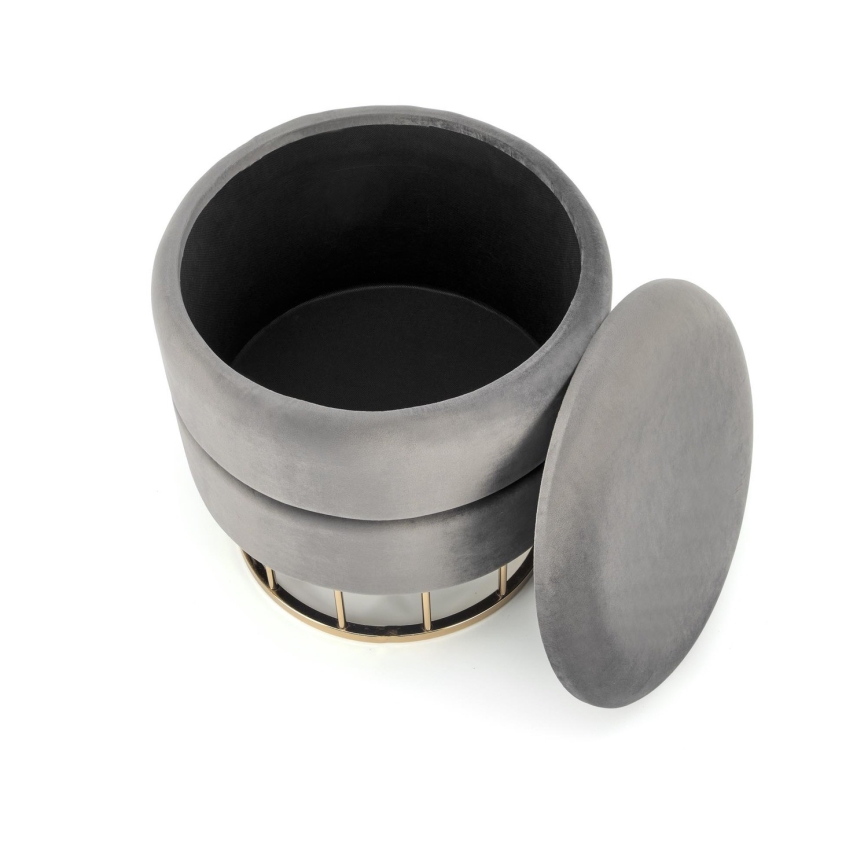 MINTY puff átmérő 37 cm szürke/arany