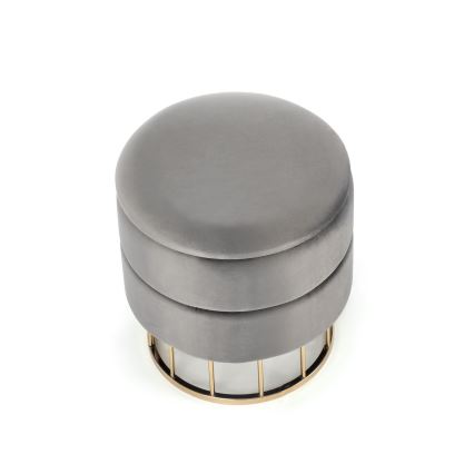 MINTY puff átmérő 37 cm szürke/arany