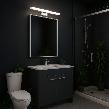 MIRORE LED fürdőszobai tükörvilágítás, 8 W, 230 V, 40 cm, IP44, fehér