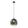 MIRROR kábeles függőlámpa 1xE27/14W/230V füstös zöld