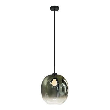 MIRROR kábeles függőlámpa 1xE27/14W/230V füstös zöld