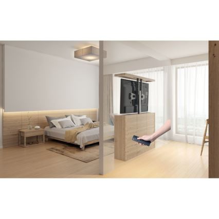 MK FLORIA MKF-19DM648 - Álllótartó TV-hez 37-65 fekete SCHUKO + távirányítás