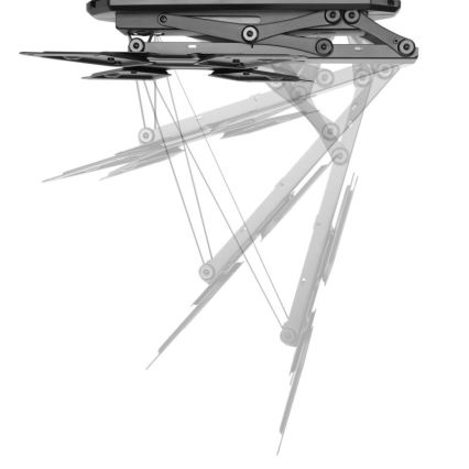 MK FLORIA MKF-20DM444 - Intelligens mennyezeti tartó TV-hez 55 fekete Wi-Fi TUYA + távirányítás