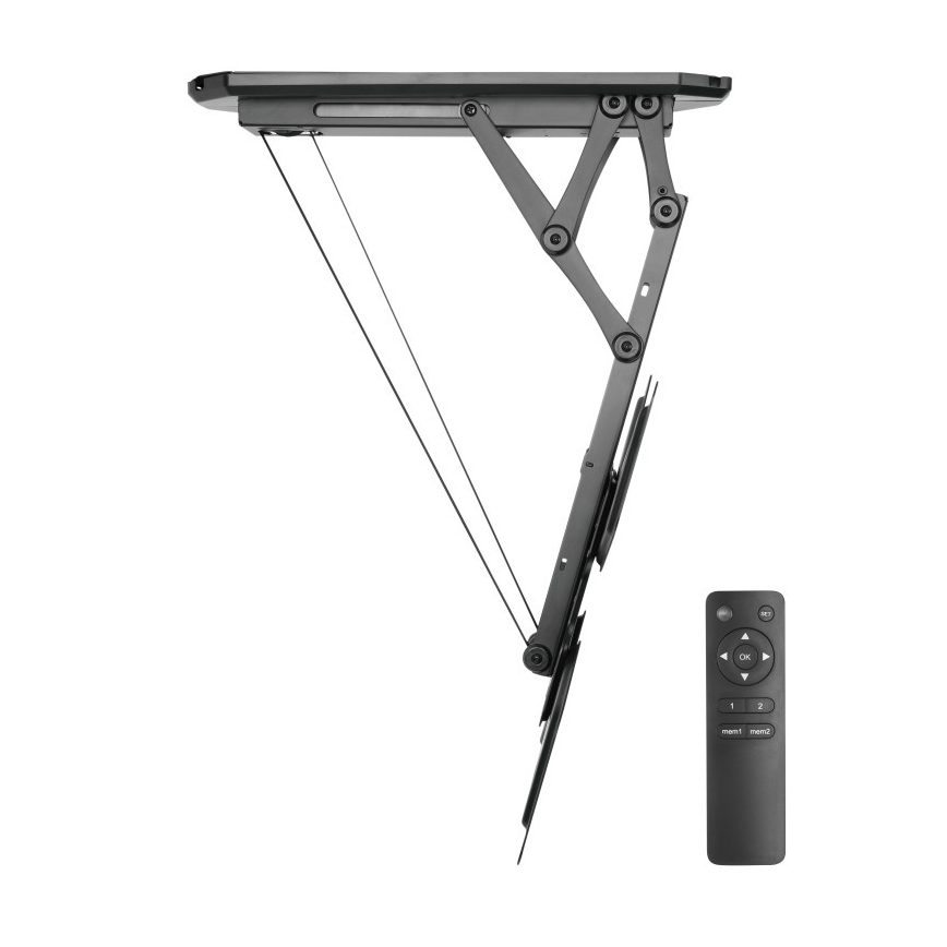 MK FLORIA MKF-20DM444 - Intelligens mennyezeti tartó TV-hez 55 fekete Wi-Fi TUYA + távirányítás