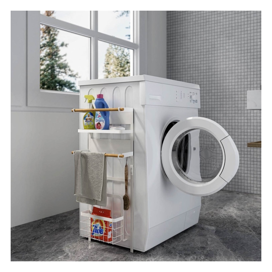 MK FLORIA MKF-21MG02W - Mágneses rendszerező 67,5x31 cm fehér