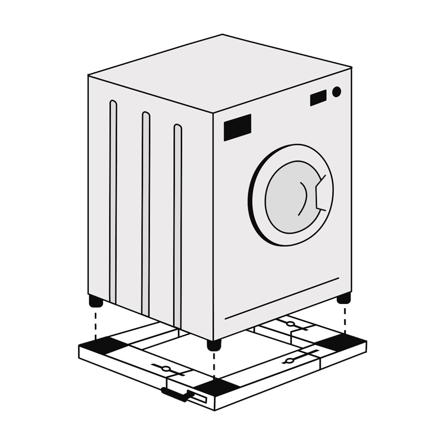 MK FLORIA Superior Wheel Wash - Rezgéscsillapító alap mosógéphez 62x62 cm