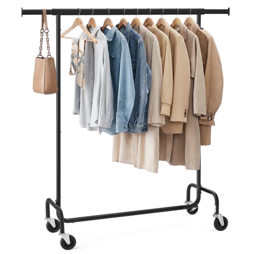 Mobil álló ruhafogas LINEA, fekete